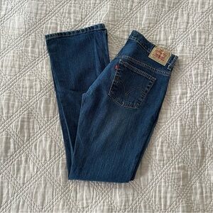 Levi's Dark Blue Flare Women's Jeans